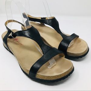 Haflinger black Kork sandals 40